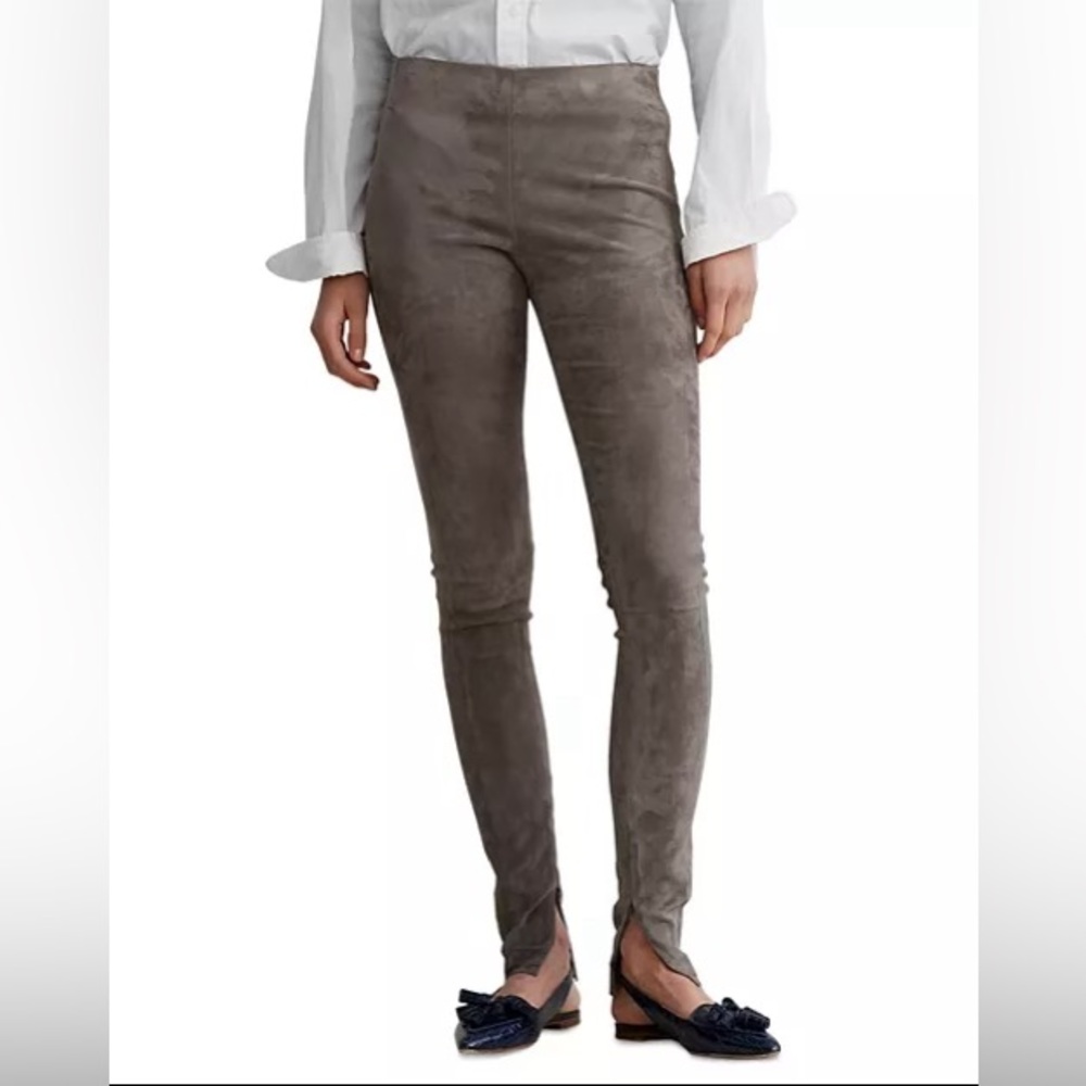 Ralph Lauren 100% Lamb Suede Skinny Pants Size Small
